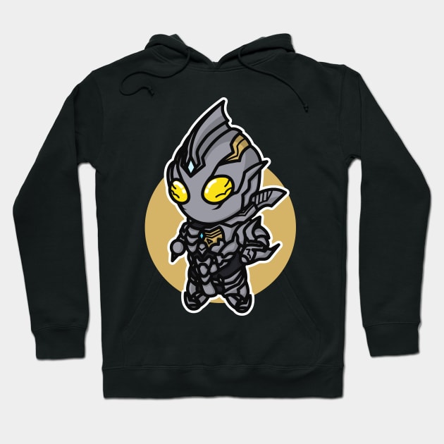 Ultraman Trigger Dark Chibi Style Kawaii Hoodie by The Toku Verse